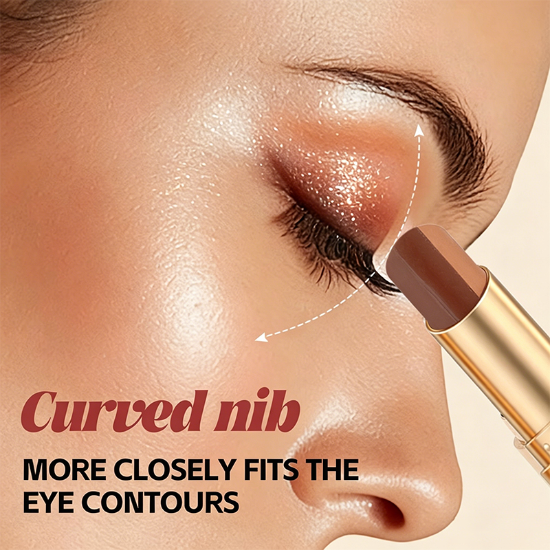 💄 PROMO LIMITÉE -50% ! 🌈 Bâton Fard à Paupières Dégradé 3-en-1 – Embout Courbe, Longue Tenue Waterproof & Dégradé en 1 Seul Trait ✨