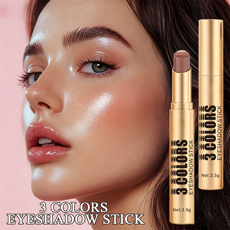 💄 PROMO LIMITÉE -50% ! 🌈 Bâton Fard à Paupières Dégradé 3-en-1 – Embout Courbe, Longue Tenue Waterproof & Dégradé en 1 Seul Trait ✨