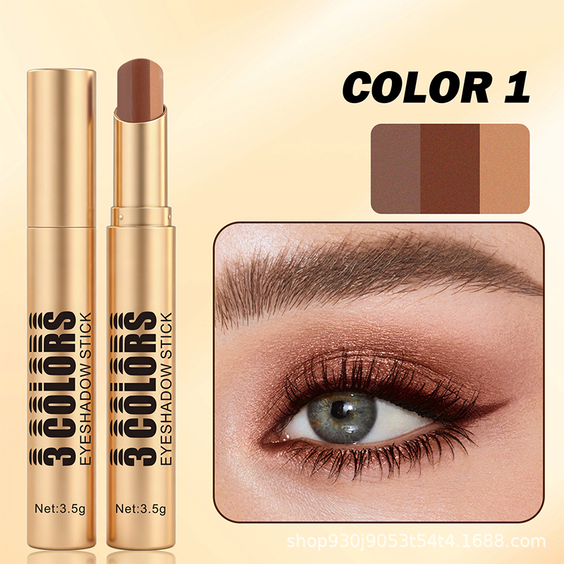 💄 PROMO LIMITÉE -50% ! 🌈 Bâton Fard à Paupières Dégradé 3-en-1 – Embout Courbe, Longue Tenue Waterproof & Dégradé en 1 Seul Trait ✨