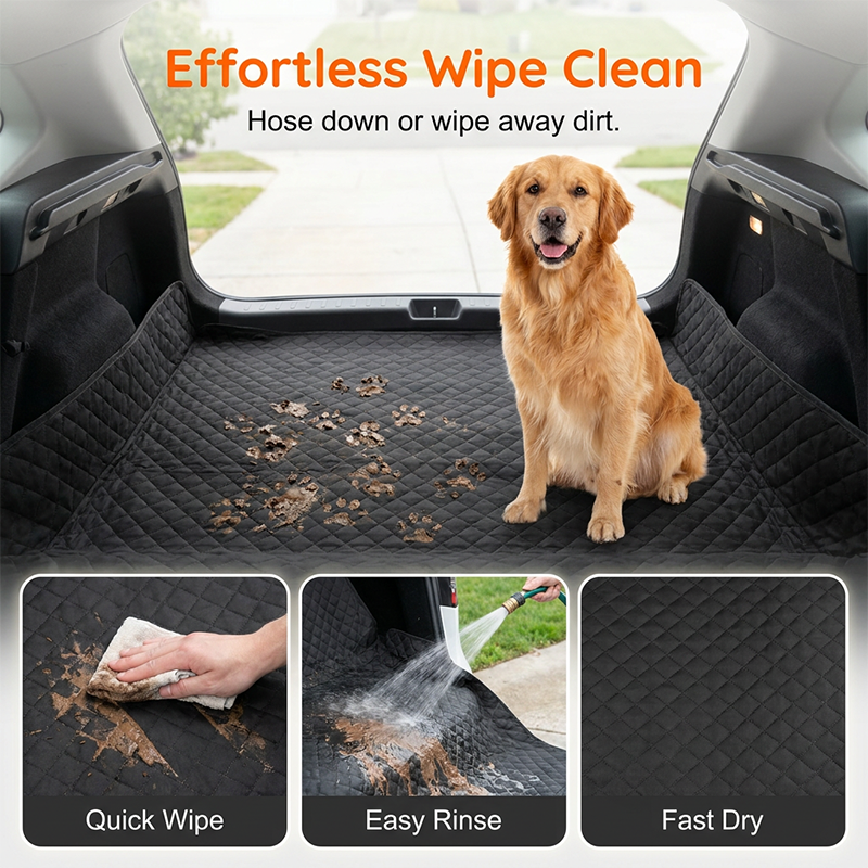 🚗50 % DE RÉDUCTION MAINTENANT⏰Tapis de coffre imperméable pour animaux de compagnie – Antidérapant et facile à nettoyer – Protège le coffre de la saleté, des taches et des poils – Idéal pour les chiens ou le matériel de plein air 🐕