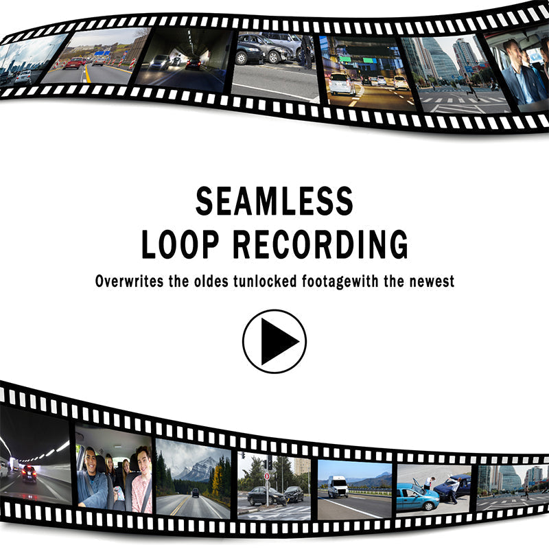 Dashcam Multi-Objectifs HD 1080P avec Vision Nocturne