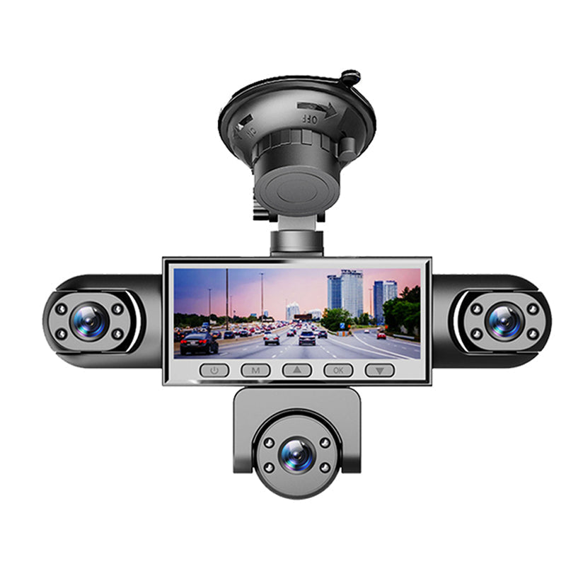 Dashcam Multi-Objectifs HD 1080P avec Vision Nocturne
