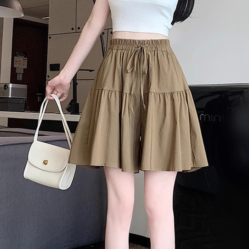 👗 PROMO LIMITÉE 50% DE RÉDUCTION ! 💥 Pantalon-Jupe Taille Haute Femme – Silhouette A, Poches, Ceinture Élastique ✨