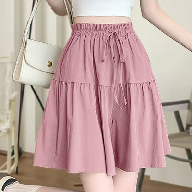 👗 PROMO LIMITÉE 50% DE RÉDUCTION ! 💥 Pantalon-Jupe Taille Haute Femme – Silhouette A, Poches, Ceinture Élastique ✨