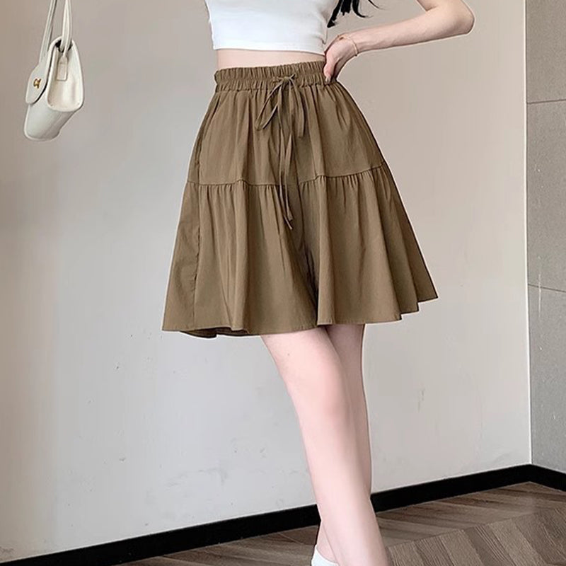 👗 PROMO LIMITÉE 50% DE RÉDUCTION ! 💥 Pantalon-Jupe Taille Haute Femme – Silhouette A, Poches, Ceinture Élastique ✨