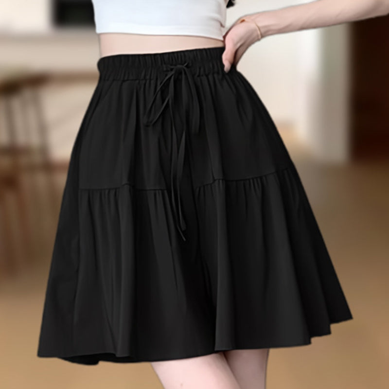👗 PROMO LIMITÉE 50% DE RÉDUCTION ! 💥 Pantalon-Jupe Taille Haute Femme – Silhouette A, Poches, Ceinture Élastique ✨