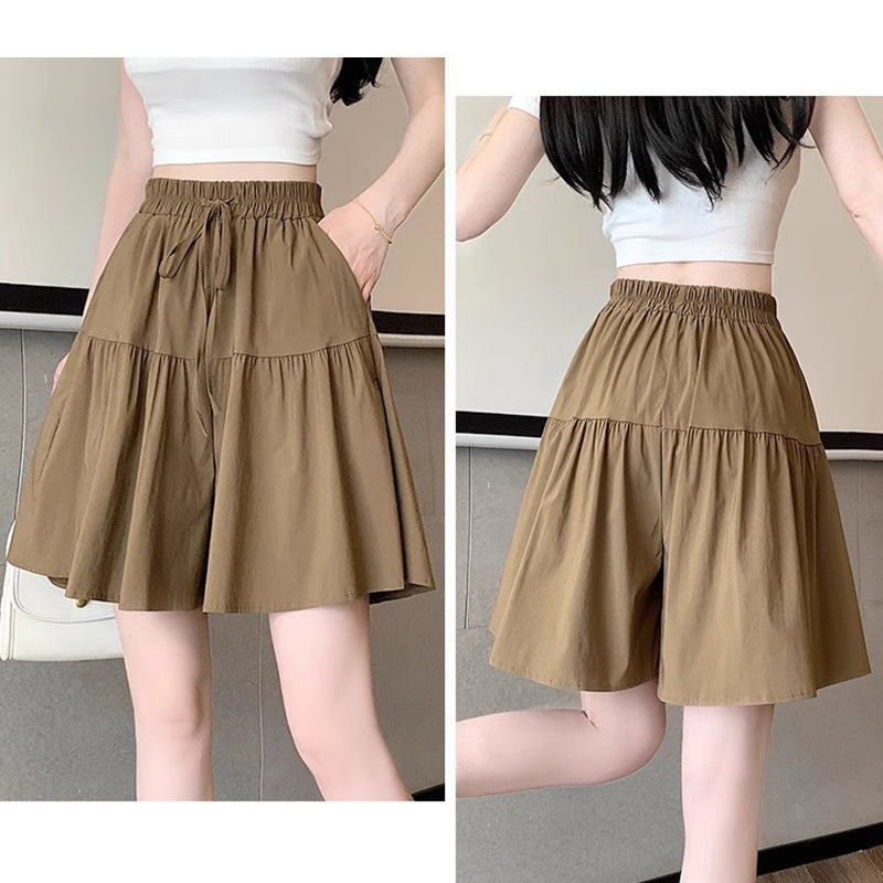 👗 PROMO LIMITÉE 50% DE RÉDUCTION ! 💥 Pantalon-Jupe Taille Haute Femme – Silhouette A, Poches, Ceinture Élastique ✨