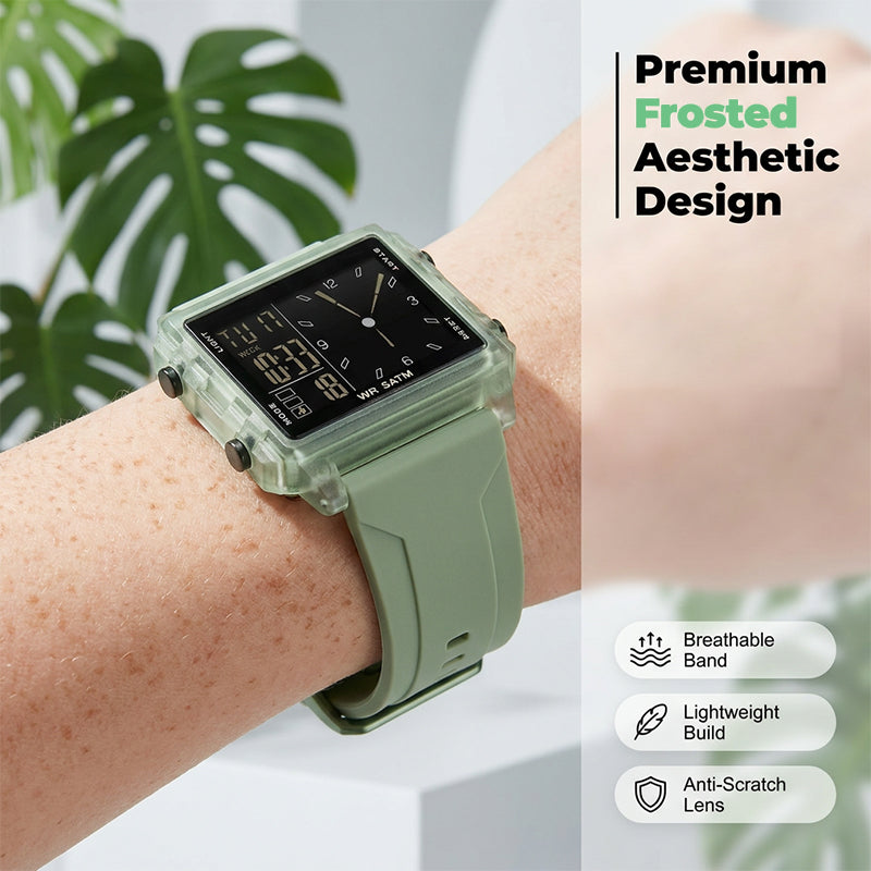 ⌚50% DE RÉDUCTION💎Montre digitale transparente étanche – Design vintage, affichage clair – Résiste aux éclaboussures, confortable au poignet – parfaite pour un look rétro-futuriste au quotidien✨