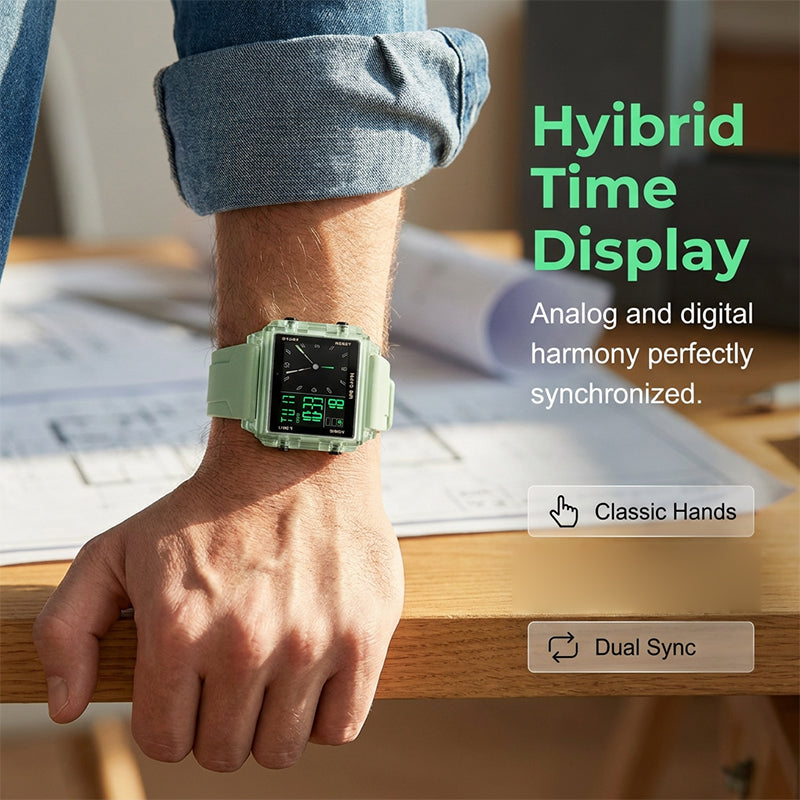 ⌚50% DE RÉDUCTION💎Montre digitale transparente étanche – Design vintage, affichage clair – Résiste aux éclaboussures, confortable au poignet – parfaite pour un look rétro-futuriste au quotidien✨