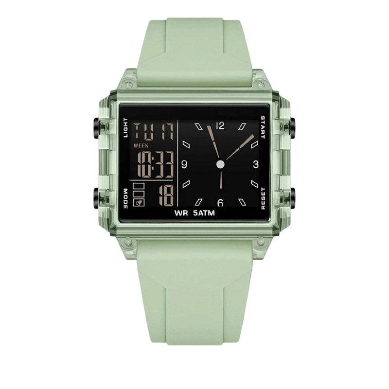 ⌚50% DE RÉDUCTION💎Montre digitale transparente étanche – Design vintage, affichage clair – Résiste aux éclaboussures, confortable au poignet – parfaite pour un look rétro-futuriste au quotidien✨
