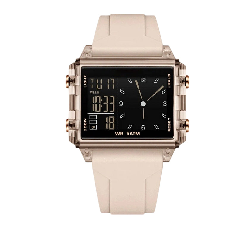⌚50% DE RÉDUCTION💎Montre digitale transparente étanche – Design vintage, affichage clair – Résiste aux éclaboussures, confortable au poignet – parfaite pour un look rétro-futuriste au quotidien✨