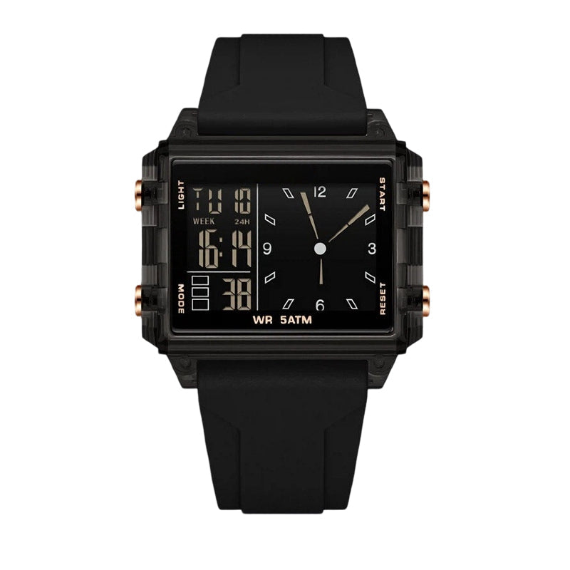⌚50% DE RÉDUCTION💎Montre digitale transparente étanche – Design vintage, affichage clair – Résiste aux éclaboussures, confortable au poignet – parfaite pour un look rétro-futuriste au quotidien✨