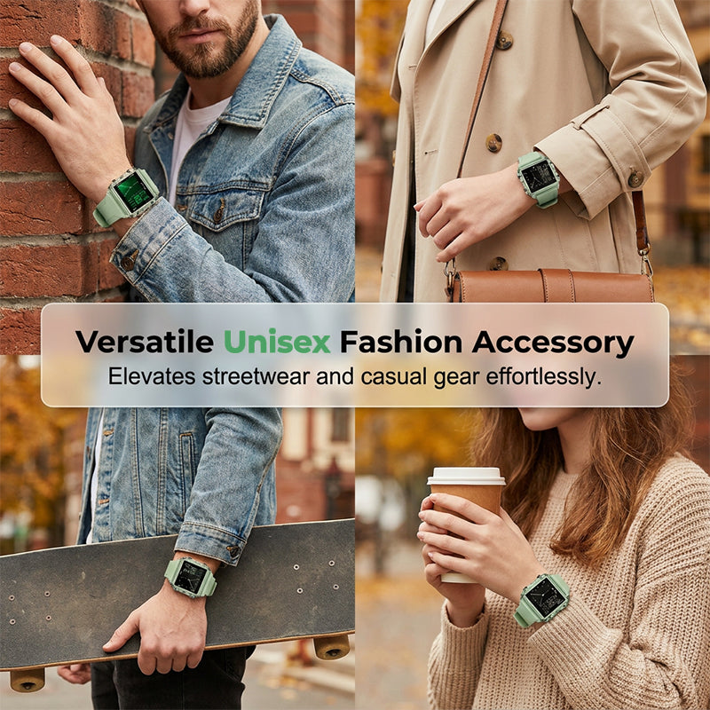 ⌚50% DE RÉDUCTION💎Montre digitale transparente étanche – Design vintage, affichage clair – Résiste aux éclaboussures, confortable au poignet – parfaite pour un look rétro-futuriste au quotidien✨