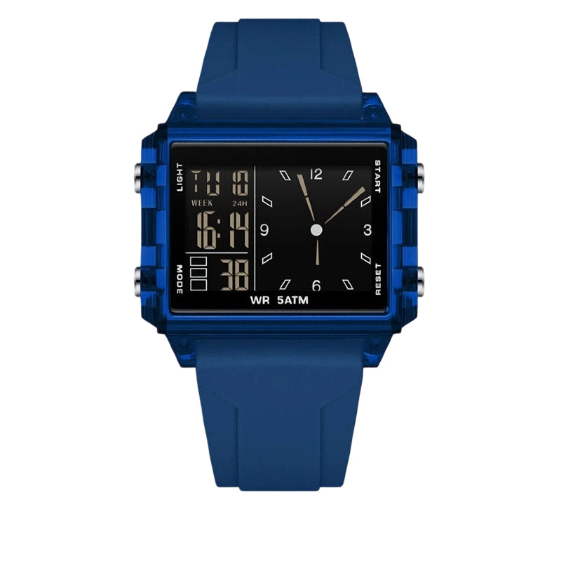 ⌚50% DE RÉDUCTION💎Montre digitale transparente étanche – Design vintage, affichage clair – Résiste aux éclaboussures, confortable au poignet – parfaite pour un look rétro-futuriste au quotidien✨