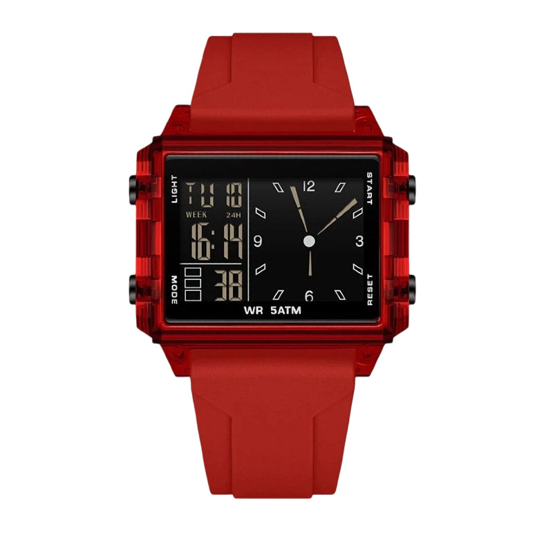⌚50% DE RÉDUCTION💎Montre digitale transparente étanche – Design vintage, affichage clair – Résiste aux éclaboussures, confortable au poignet – parfaite pour un look rétro-futuriste au quotidien✨