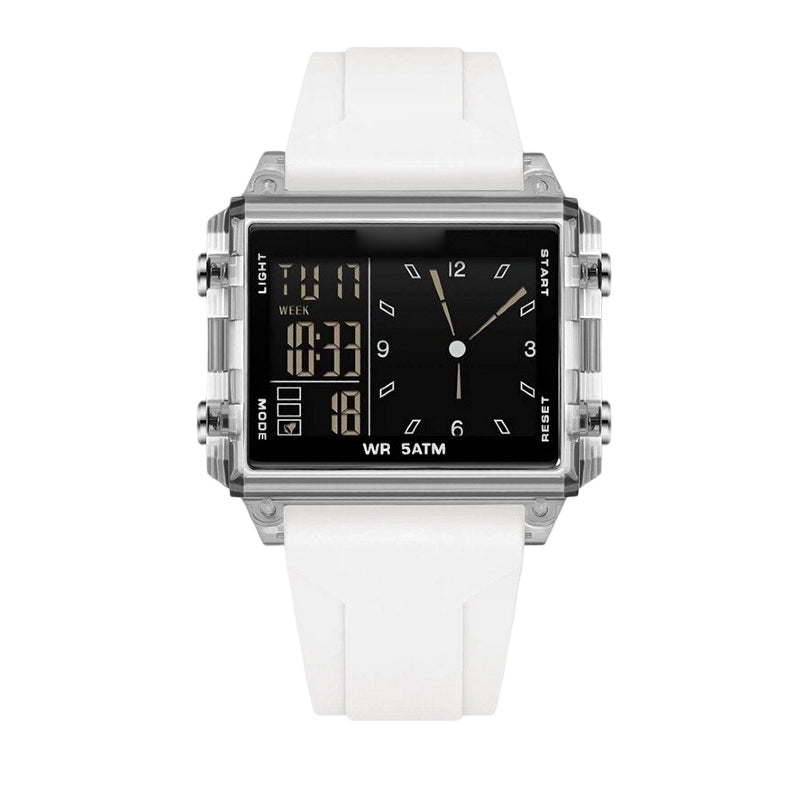 ⌚50% DE RÉDUCTION💎Montre digitale transparente étanche – Design vintage, affichage clair – Résiste aux éclaboussures, confortable au poignet – parfaite pour un look rétro-futuriste au quotidien✨