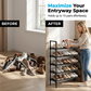👟📦 Étagère à chaussures multicouche – Grande capacité, montage sans outils, structure robuste pour une entrée bien rangée 🏠💪