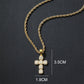 ⏳Spécial à durée limitée⏰Pendentif Croix Chrétienne Incrustée de Zircon en Cuivre📿✝️💎
