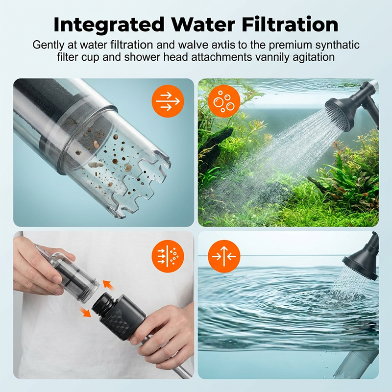 Aspirateur électrique pour aquarium à nettoyage facile