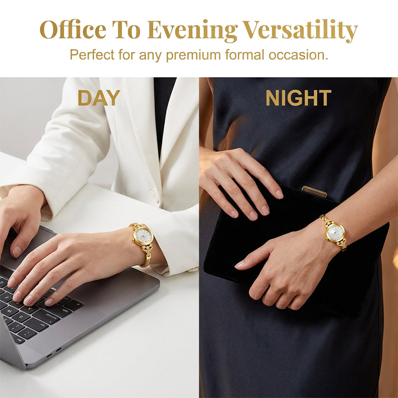 ⌚️🌸 OFFRE LIMITÉE 50% DE RÉDUCTION💎Montre Bracelet Élégante pour Femme – Bracelet Maillé Fin, Cadran Minimaliste, Accents Brillants – Parfaite pour le Bureau, les Rendez-vous ou le Glamour Quotidien ✨👗