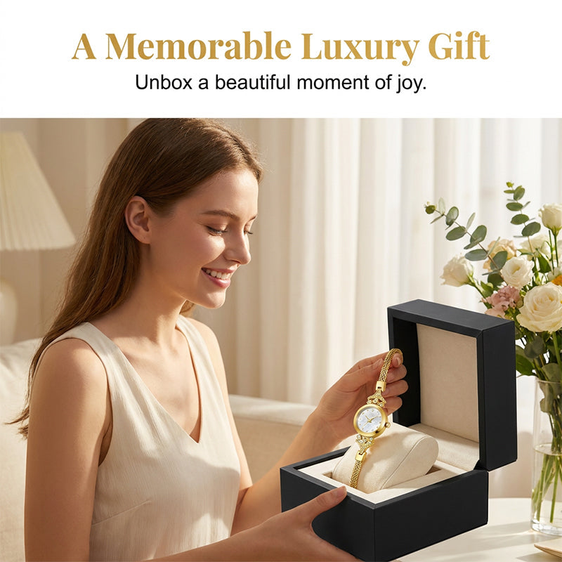 ⌚️🌸 OFFRE LIMITÉE 50% DE RÉDUCTION💎Montre Bracelet Élégante pour Femme – Bracelet Maillé Fin, Cadran Minimaliste, Accents Brillants – Parfaite pour le Bureau, les Rendez-vous ou le Glamour Quotidien ✨👗