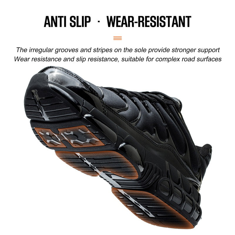 👟🛡️ PROMO FLASH 50% ! Chaussures Légères Indestructibles Antidérapantes – Embout Acier, Semelle Anti-Perforation, Semelle EVA+Caoutchouc, Pointures 35-48, Idéales Travail & Bricolage 🔧✨