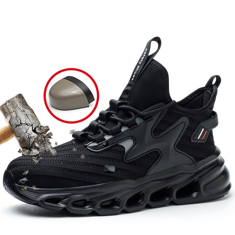👟🛡️ PROMO FLASH 50% ! Chaussures Légères Indestructibles Antidérapantes – Embout Acier, Semelle Anti-Perforation, Semelle EVA+Caoutchouc, Pointures 35-48, Idéales Travail & Bricolage 🔧✨