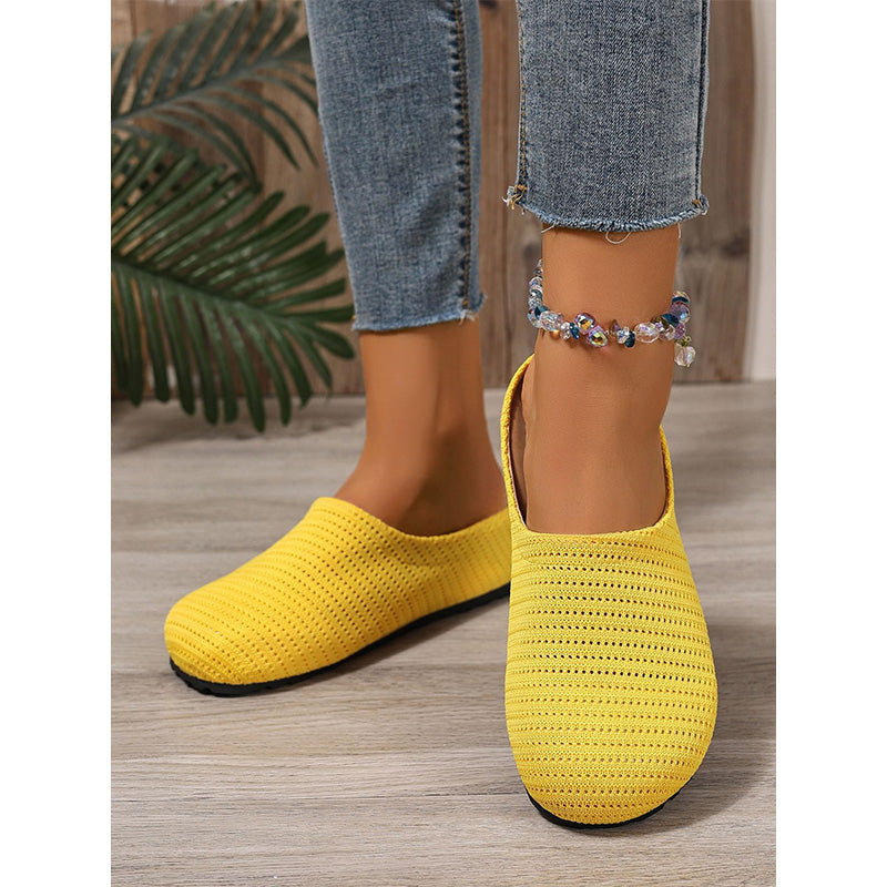 Mules femme en maille respirante à enfiler