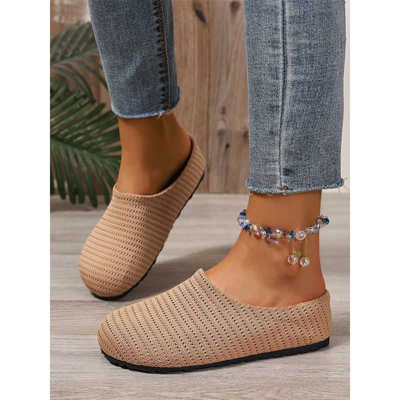 Mules femme en maille respirante à enfiler
