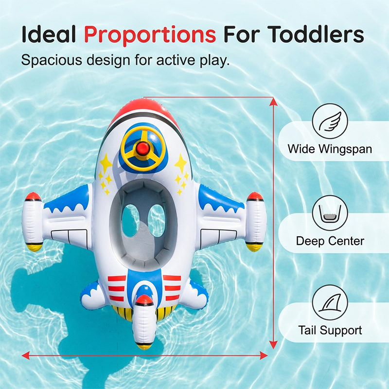 Airplane Inflatable Pool Float for Kids