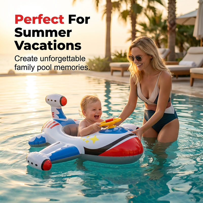 Airplane Inflatable Pool Float for Kids