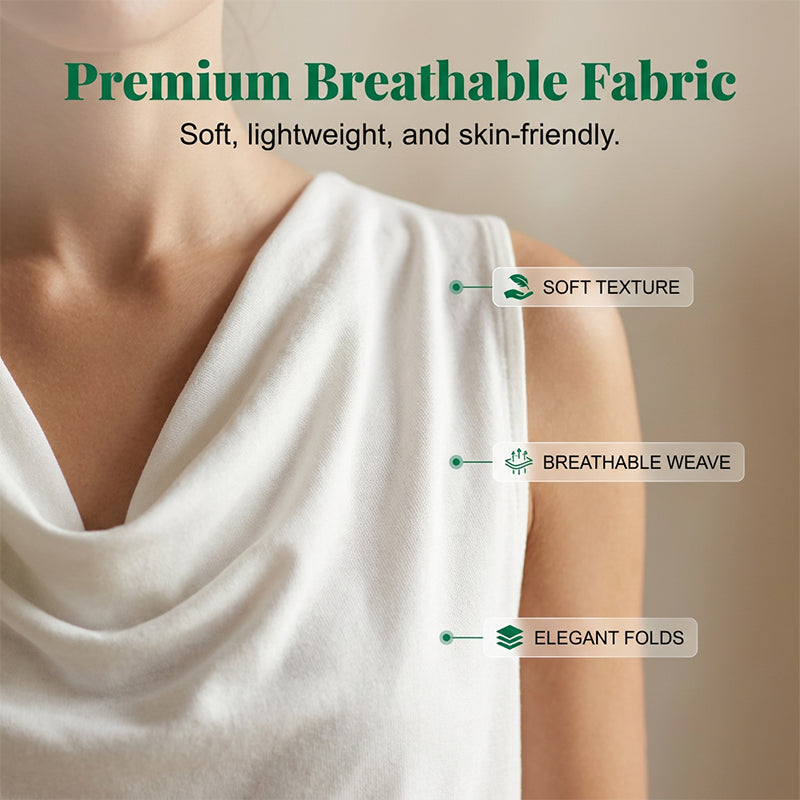 👗50% DE RÉDUCTION💥Robe slim fit col bénitier – Sans manches & poches latérales – Polyvalente, parfaite pour le bureau ou les soirées – élégante et confortable ✨🌸