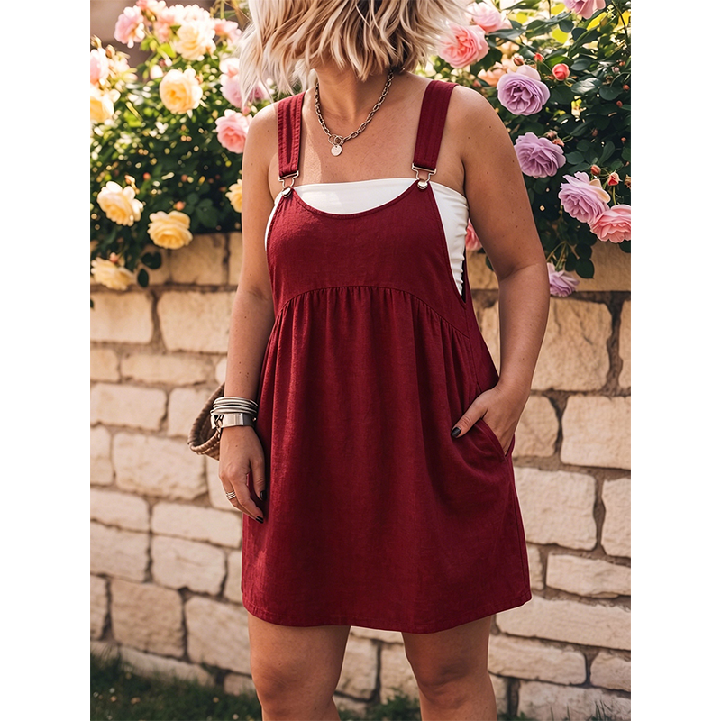 👗 PROMO LIMITÉE 50% DE RÉDUCTION ! 💥 Robe Salopette Décontractée Femme – Faux Jean, Coupe Ample, Polyvalente ✨