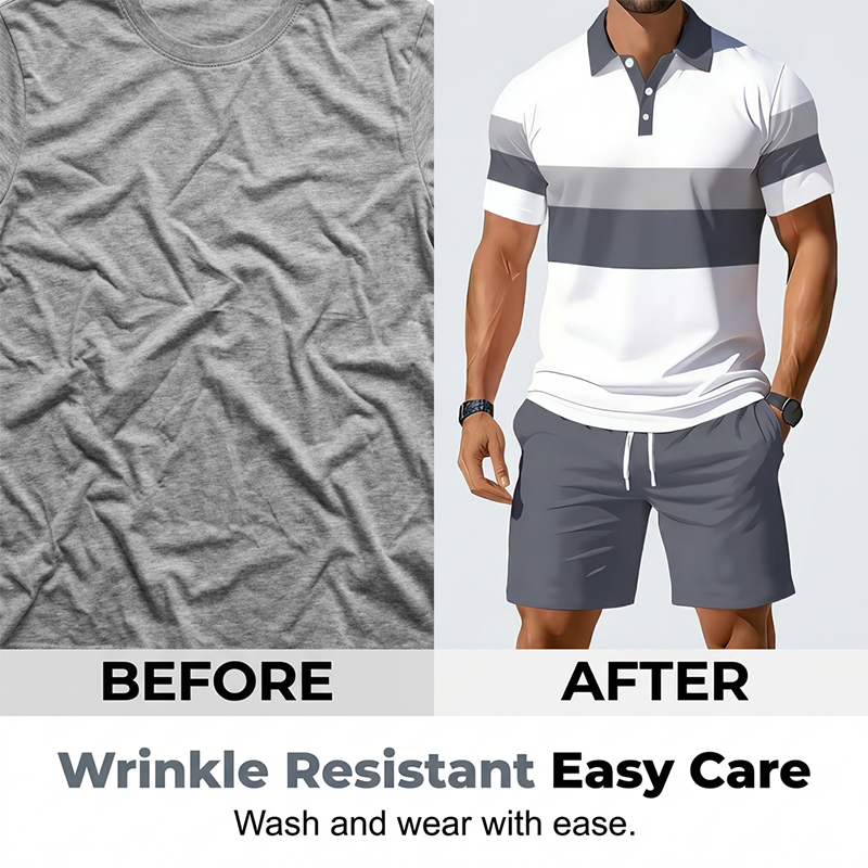 👕 50% DE RÉDUCTION ! ☀️ Ensemble 2 pièces pour homme (chemise et short) – Confortable, respirant et polyvalent – Idéal pour l'été, les loisirs ou les voyages – Style décontracté et frais 🩳✨