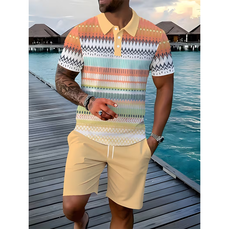 👕 50% DE RÉDUCTION ! ☀️ Ensemble 2 pièces pour homme (chemise et short) – Confortable, respirant et polyvalent – Idéal pour l'été, les loisirs ou les voyages – Style décontracté et frais 🩳✨