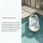 📢📢50 % DE RÉDUCTION !! ⏰Hamac Flottant Gonflable pour Piscine avec Centre en Filet – Confort & Fraîcheur pour l'Été