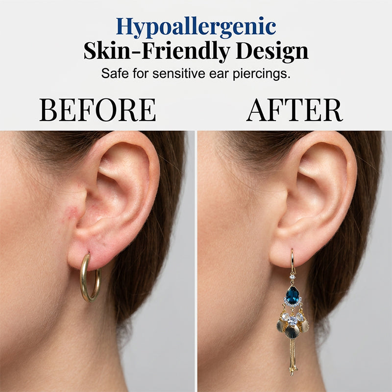 ⏰Boucles d'Oreilles Pendantes Strass Vintage Élégantes