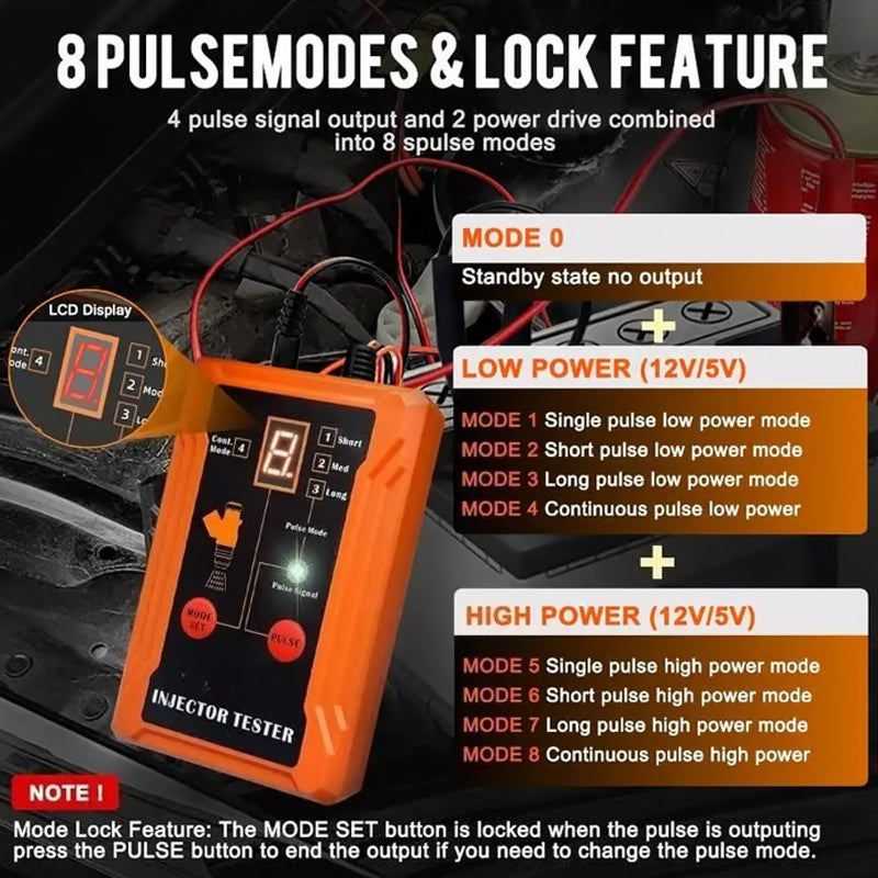Testeur et Nettoyeur d’Injecteurs de Carburant Professionnel à 4 Modes