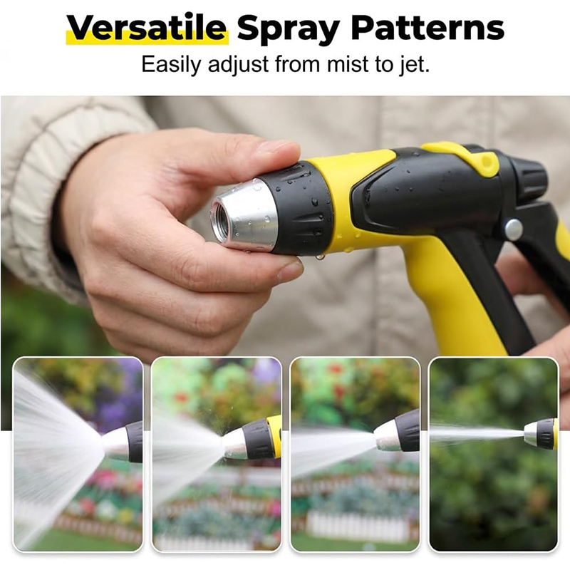 Pistolet d'arrosage haute pression pour tuyau de jardin