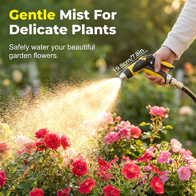Pistolet d'arrosage haute pression pour tuyau de jardin