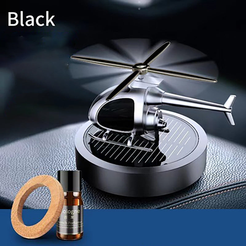 🚁 50% DE RÉDUCTION ⚡ Désodorisant hélicoptère solaire en métal – Rotation solaire & déco de voiture stylée – Diffuseur de fraîcheur, parfait pour tableau de bord ou bureau – écologique et amusant 🌿
