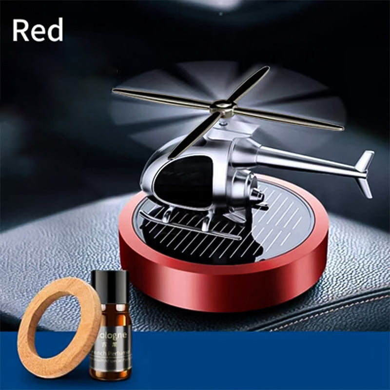🚁 50% DE RÉDUCTION ⚡ Désodorisant hélicoptère solaire en métal – Rotation solaire & déco de voiture stylée – Diffuseur de fraîcheur, parfait pour tableau de bord ou bureau – écologique et amusant 🌿