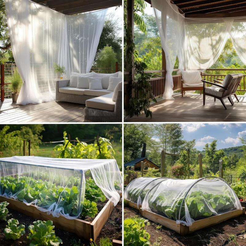 Filet anti-insectes pour la protection du jardin et de la terrasse