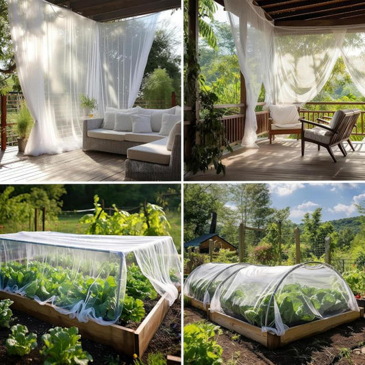 Filet anti-insectes pour la protection du jardin et de la terrasse