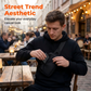 📢📢50 % DE RÉDUCTION !! ⏰Sac Bandoulière Homme Urban Commuter – Tissu Polyester Résistant Eau, Compartiments Organisés Passeport Téléphone Clés, Sangle Réglable 3 Ports · Ultraléger · Noir ✨