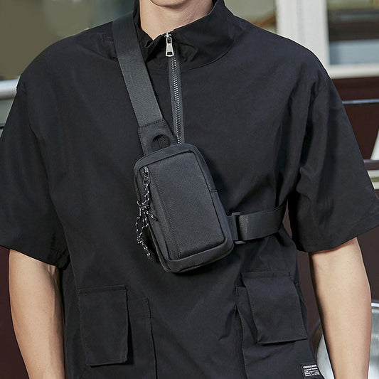 📢📢50 % DE RÉDUCTION !! ⏰Sac Bandoulière Homme Urban Commuter – Tissu Polyester Résistant Eau, Compartiments Organisés Passeport Téléphone Clés, Sangle Réglable 3 Ports · Ultraléger · Noir ✨