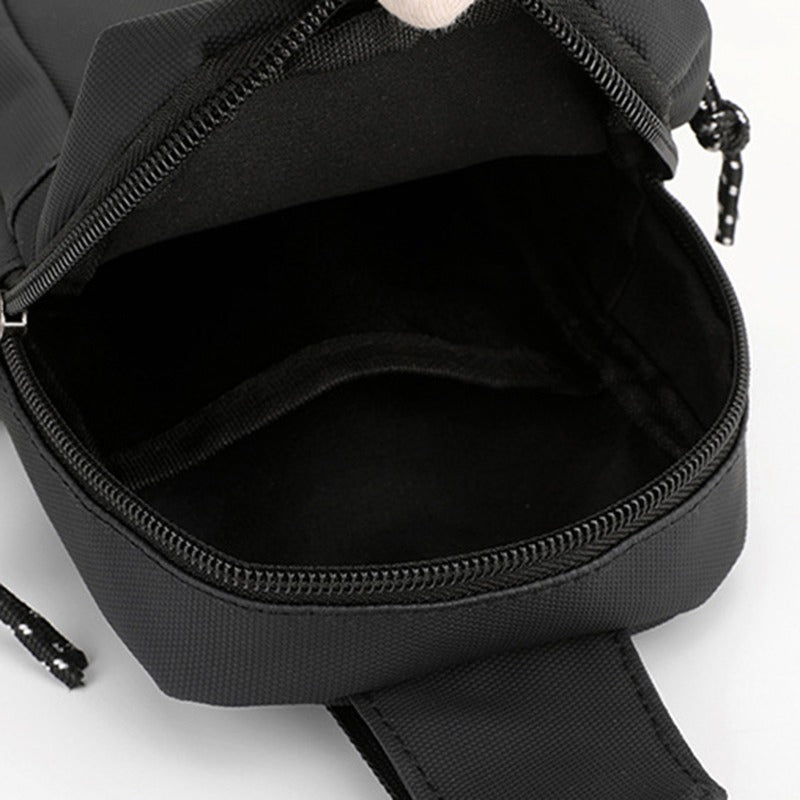 📢📢50 % DE RÉDUCTION !! ⏰Sac Bandoulière Homme Urban Commuter – Tissu Polyester Résistant Eau, Compartiments Organisés Passeport Téléphone Clés, Sangle Réglable 3 Ports · Ultraléger · Noir ✨