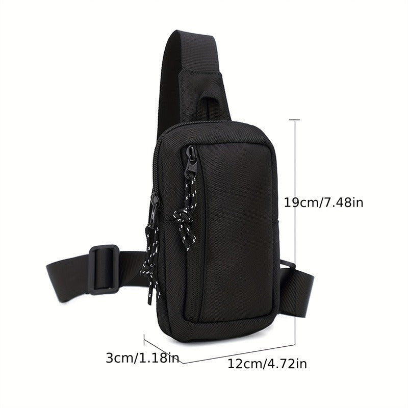 📢📢50 % DE RÉDUCTION !! ⏰Sac Bandoulière Homme Urban Commuter – Tissu Polyester Résistant Eau, Compartiments Organisés Passeport Téléphone Clés, Sangle Réglable 3 Ports · Ultraléger · Noir ✨