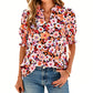 🎁Nouveautés 2026 -50%💥Top Fleuri d'Été à Manches Bouffantes pour Femme💐👔