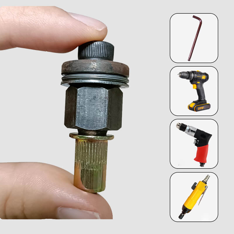 🔧🏆 PROMO FLASH 50% ! Tête de Pistolet à Rivets & Écrou à Sertir – Acier Traité, Universelle, Idéale Carrosserie & Atelier 🔩✨